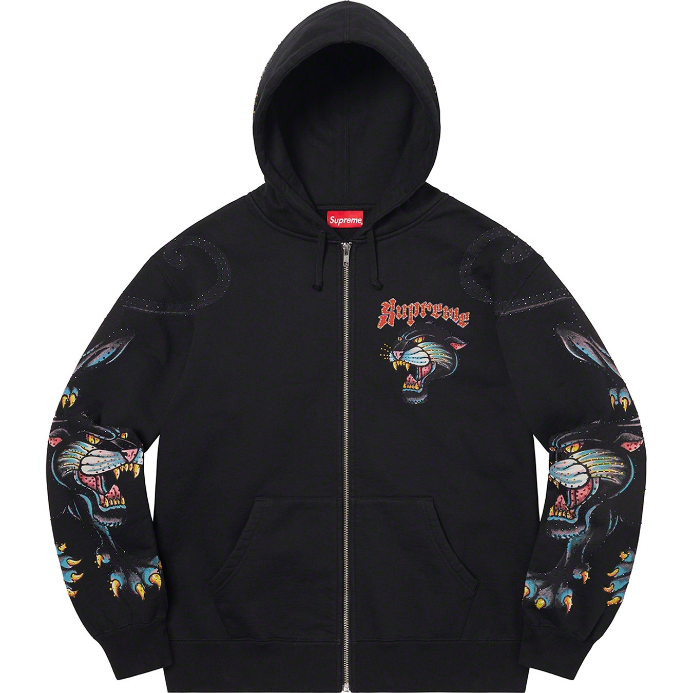 Panther Zip Up Hooded Sweatshirt view 16